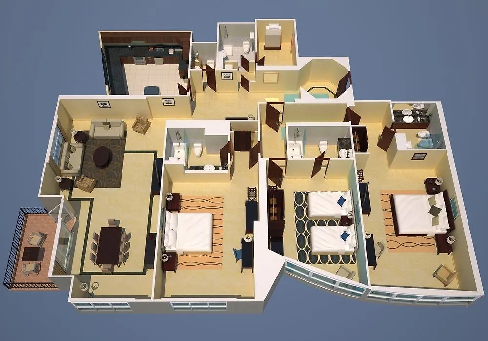Dubai Marriott Harbour Hotel And Suites 4*,  Emiratos Árabes Unidos